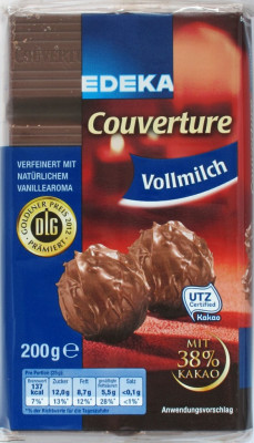 EDEKA Couverture Vollmilch