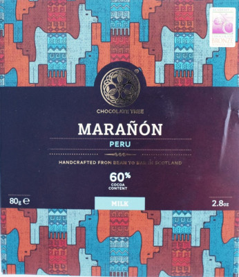 Chocolate Tree Marañón Peru 60% Milk