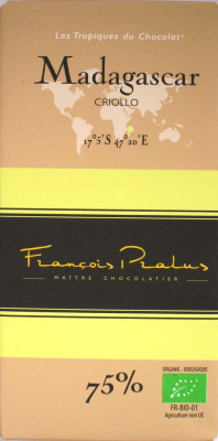 François Pralus Madagascar Criollo, 75%