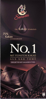 Sarotti No. 1 São Tomé mit Kakaosplittern