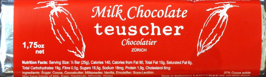 Teuscher Milchschokolade