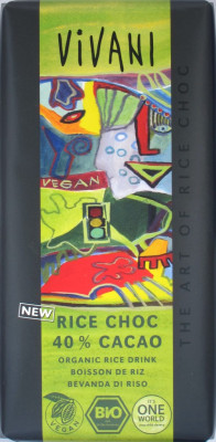 Vivani Rice Choc 40% Cacao