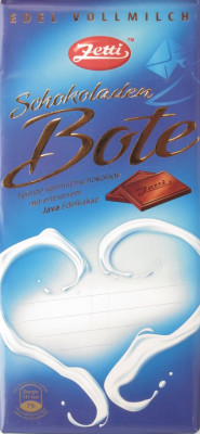 Zetti Edel Vollmilch Schokoladenbote