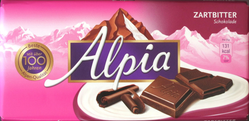 Alpia Zartbitter Schokolade