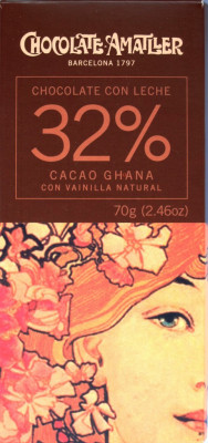 Amatller Chocolate con Leche 32% Cacao Ghana