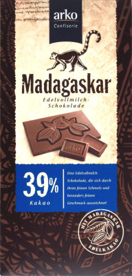 Arko Madagaskar Edelvollmilch, 39%