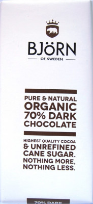 Björn of Sweden Organic 70% Dark