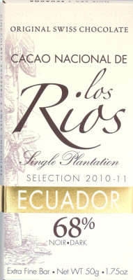 Chocolat Stella Cacao Nacional de los Rios, 68%