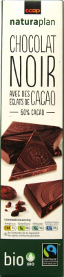 Coop Naturaplan Bio Dunkle Schokolade mit Kakaosplittern