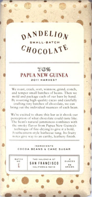 Dandelion 70% Papua New Guinea
