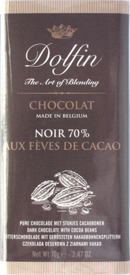 Dolfin Noir 70% aux Fèves de Cacao