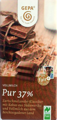 GEPA Vollmilch Pur 37%