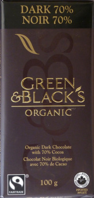 Green & Black's Organic Dark Chocolate (70%)