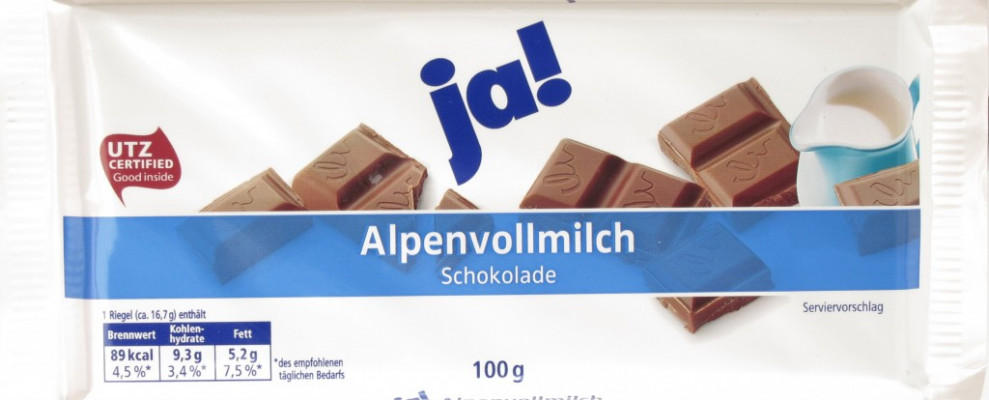 Ja! Alpenvollmilch-Schokolade