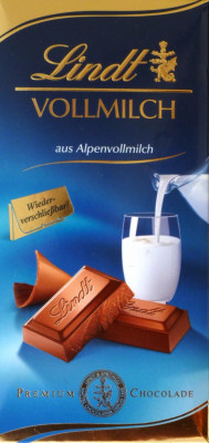 Lindt Vollmilch aus Alpenvollmilch