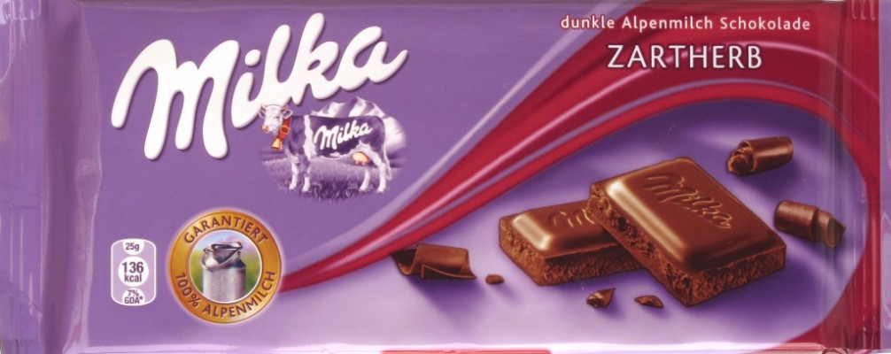 Milka Zartherb Dunkle Alpenmilch