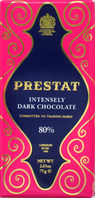 Prestat Intensely Dark Chocolate, 80%