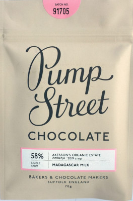 Pump Street 58% Madagascar Milk Chocolate