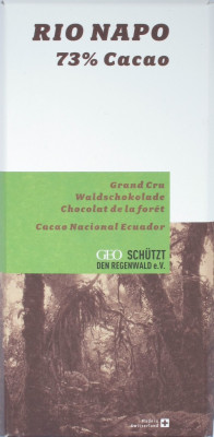 Rio Napo 73% Grand Cru Waldschokolade