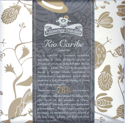 Rózsavölgyi Csokoládé Rio Caribe Superior 76%