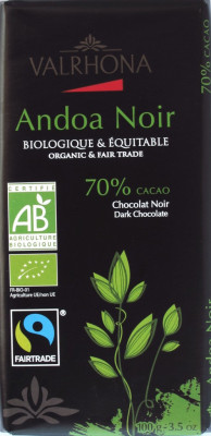 Valrhona Andoa Noir, 70%