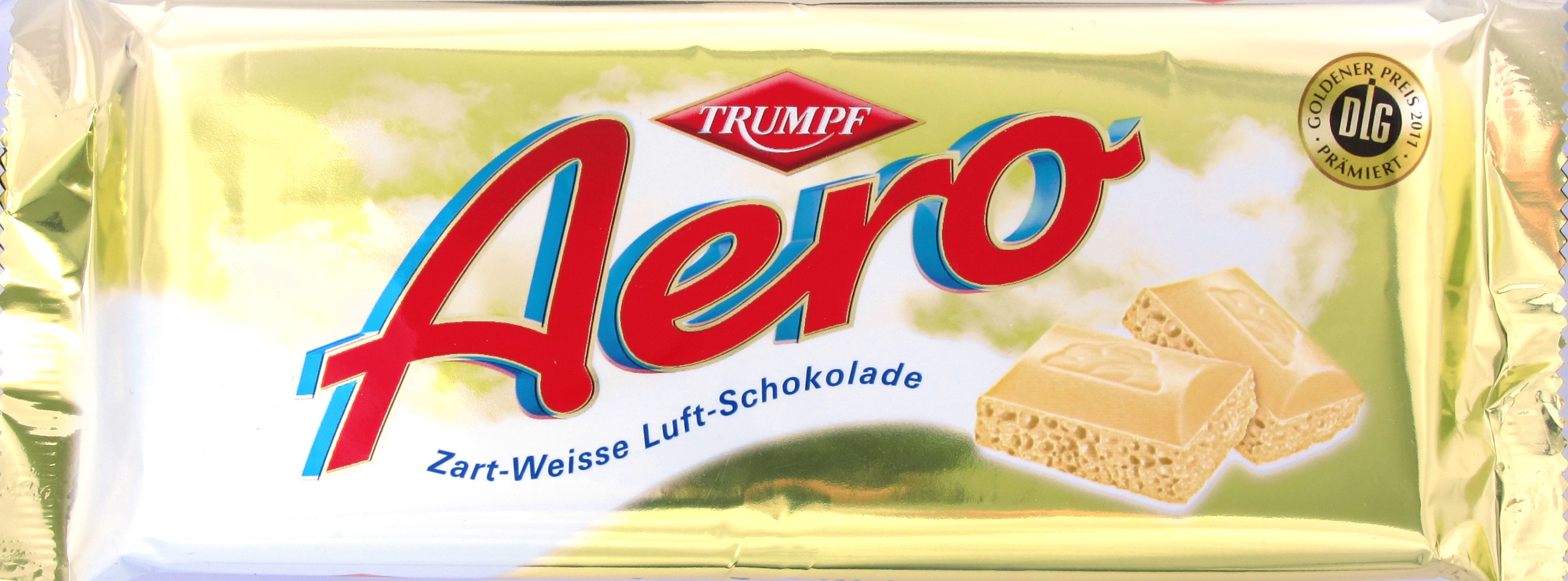 Vorderseite Aero Zart-Weisse Schokolade