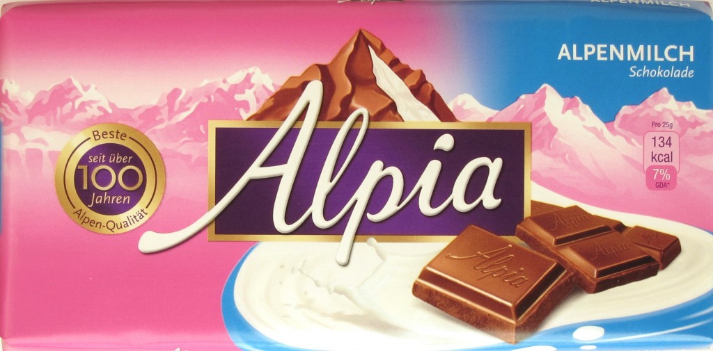 Alpia Alpenmilchschokolade (Stollwerck)