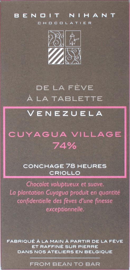 Benoit Nihant 74%-Schokolade "Cuyagua Village"