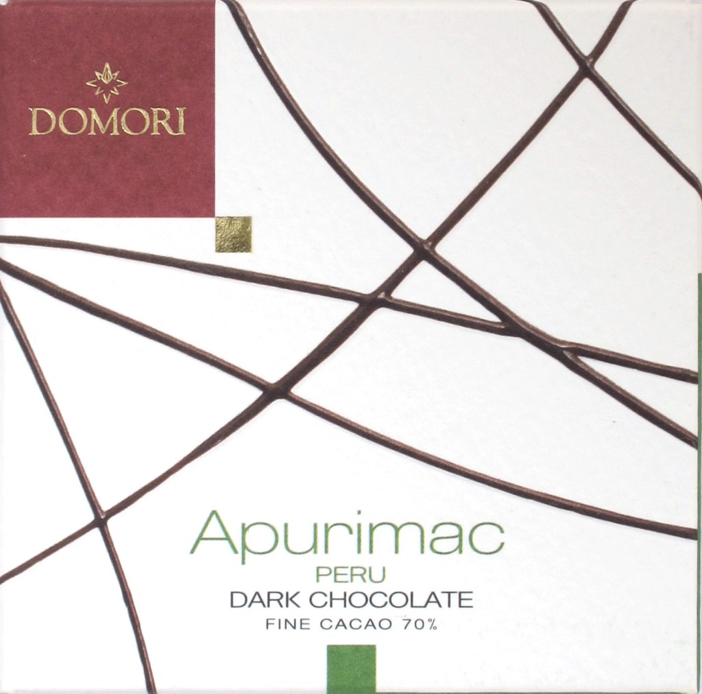 'Apurimac' - Domori Bitterschokolade - Vorderseite