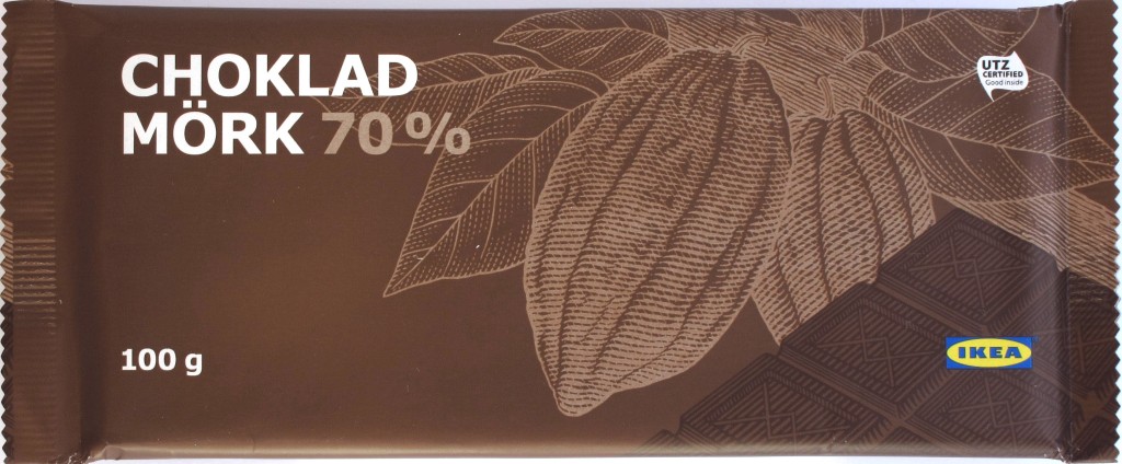 Tafelvorderseite "Ikea Choklad Mörk 70%"