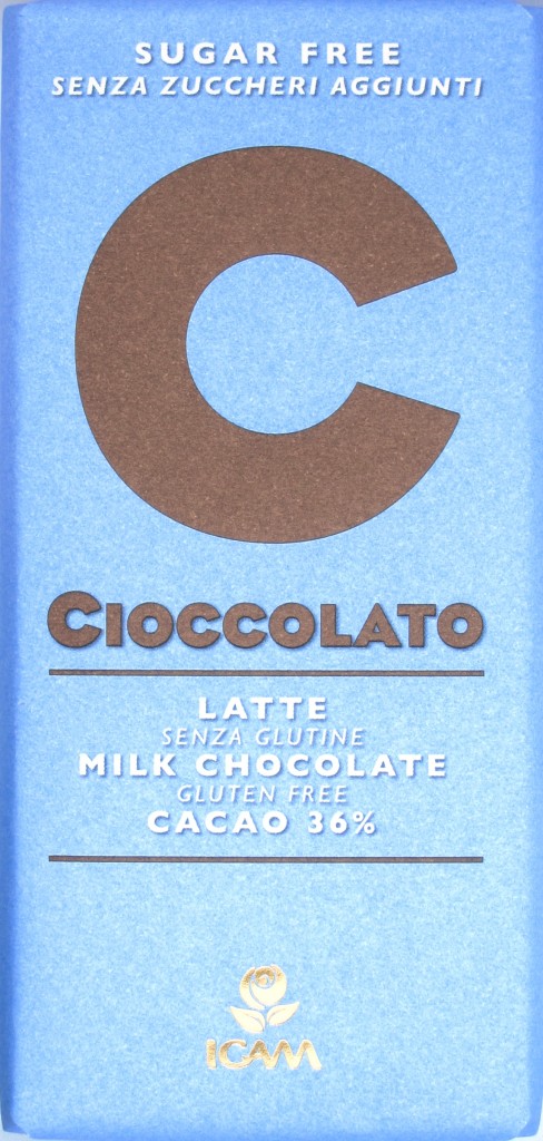 Zuckerfreie Milchschokolade von ICAM (Italien)