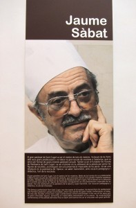 Schautafel zu Jaume Sabat im Museu de la Xocolata, Barcelona