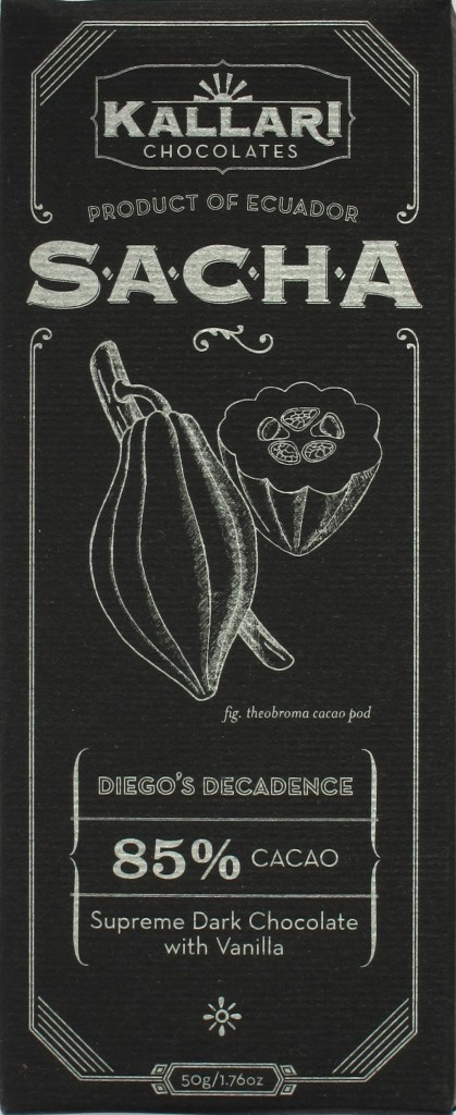 Kallari-Schokolade Sacha "Diego's Decadence" (85%)