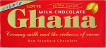 Packung japanisch-koreanische Milchschokolade Lotte "Ghana"