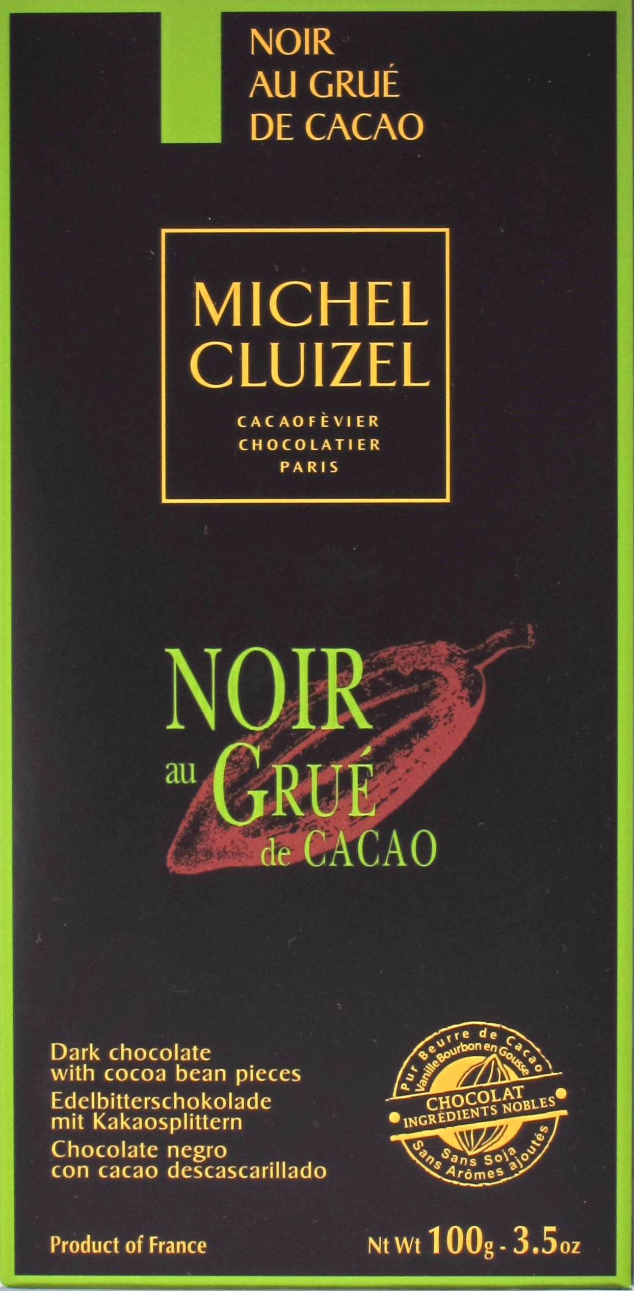 Cluizel 60%-Bitterschokolade mit Nibs