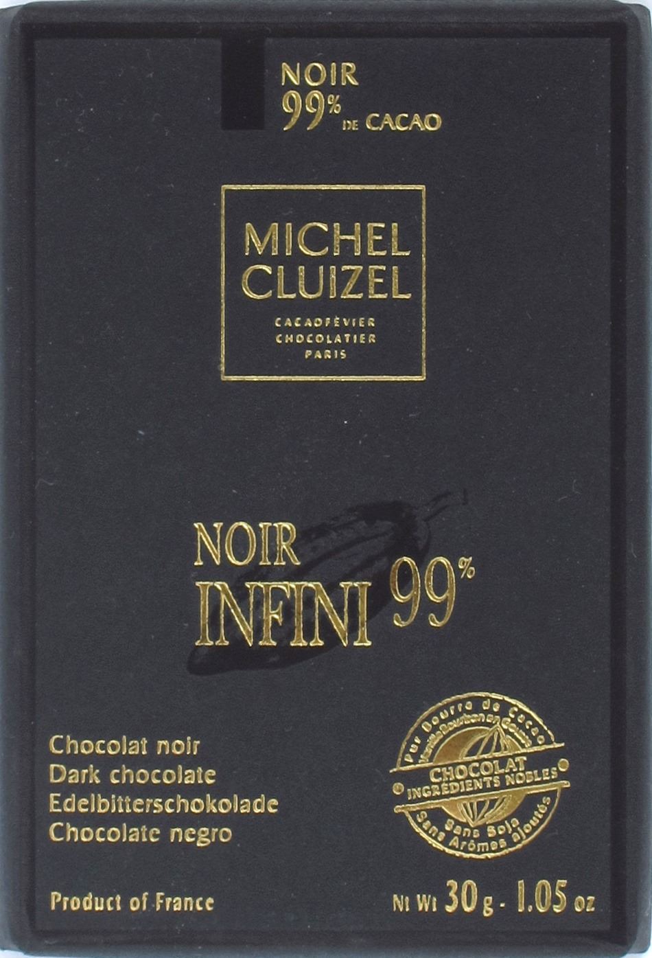 Vorderseite, Michel Cluizel 100%ige Schokolade Noir Infini