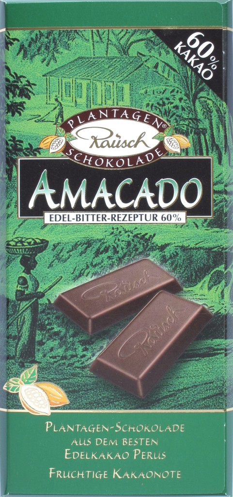 Rausch Bitterschokolade Amacado, Peru