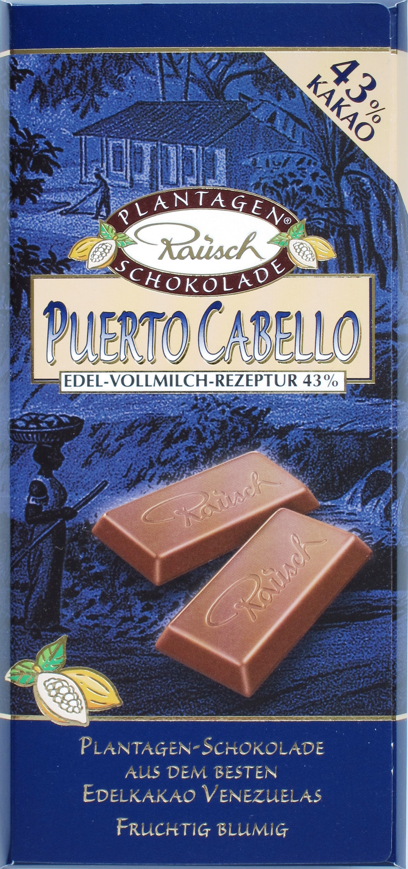 Rausch 'Puerto Cabello' Plantagenschokolade