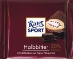 Ritter Sport Halbbitter-Schokolade Packung