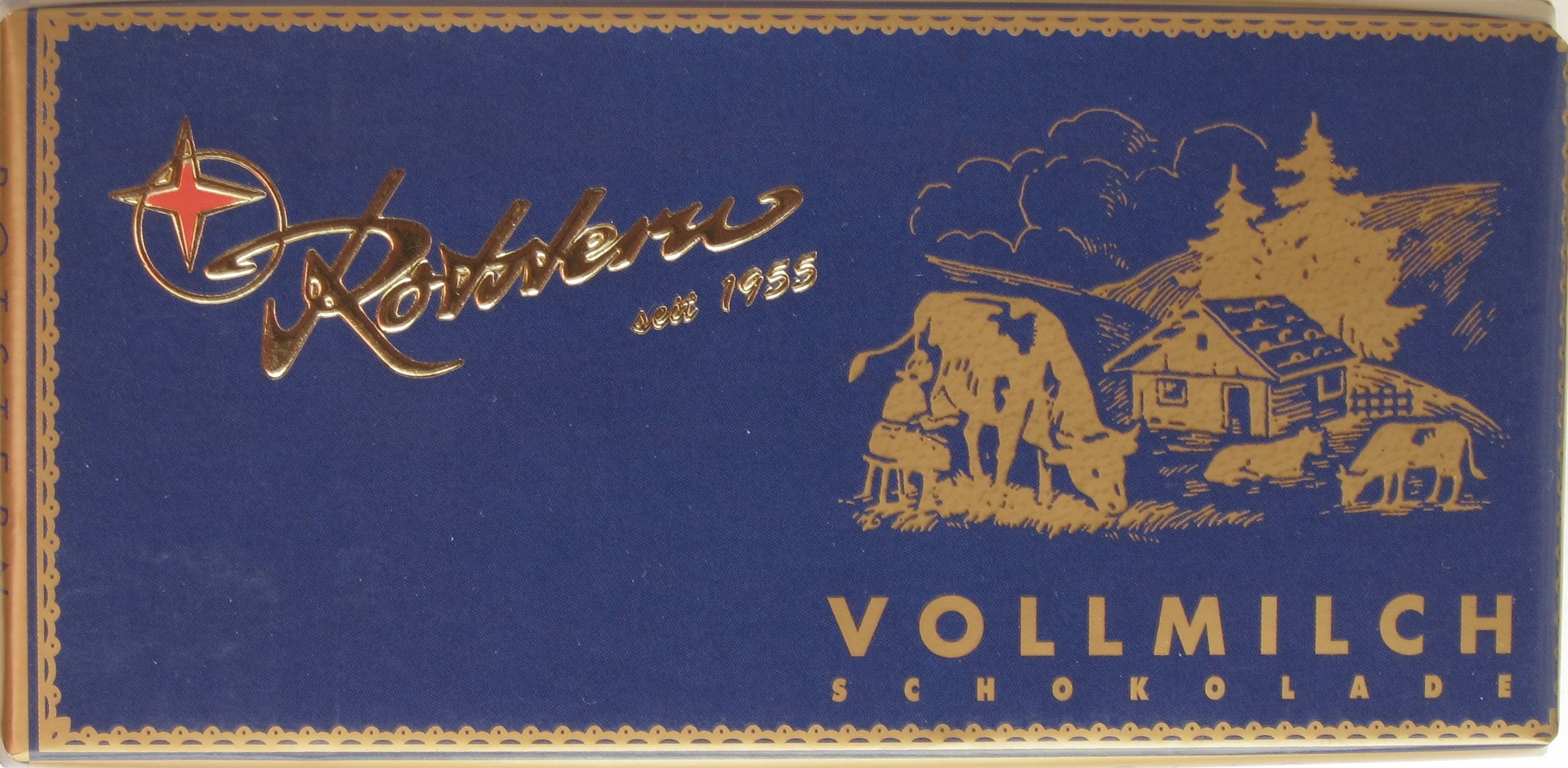 Thüringische Schokolade: Rotstern Vollmilch