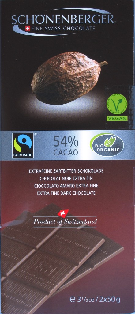 54%-Bitterschokolade von Schönenberger