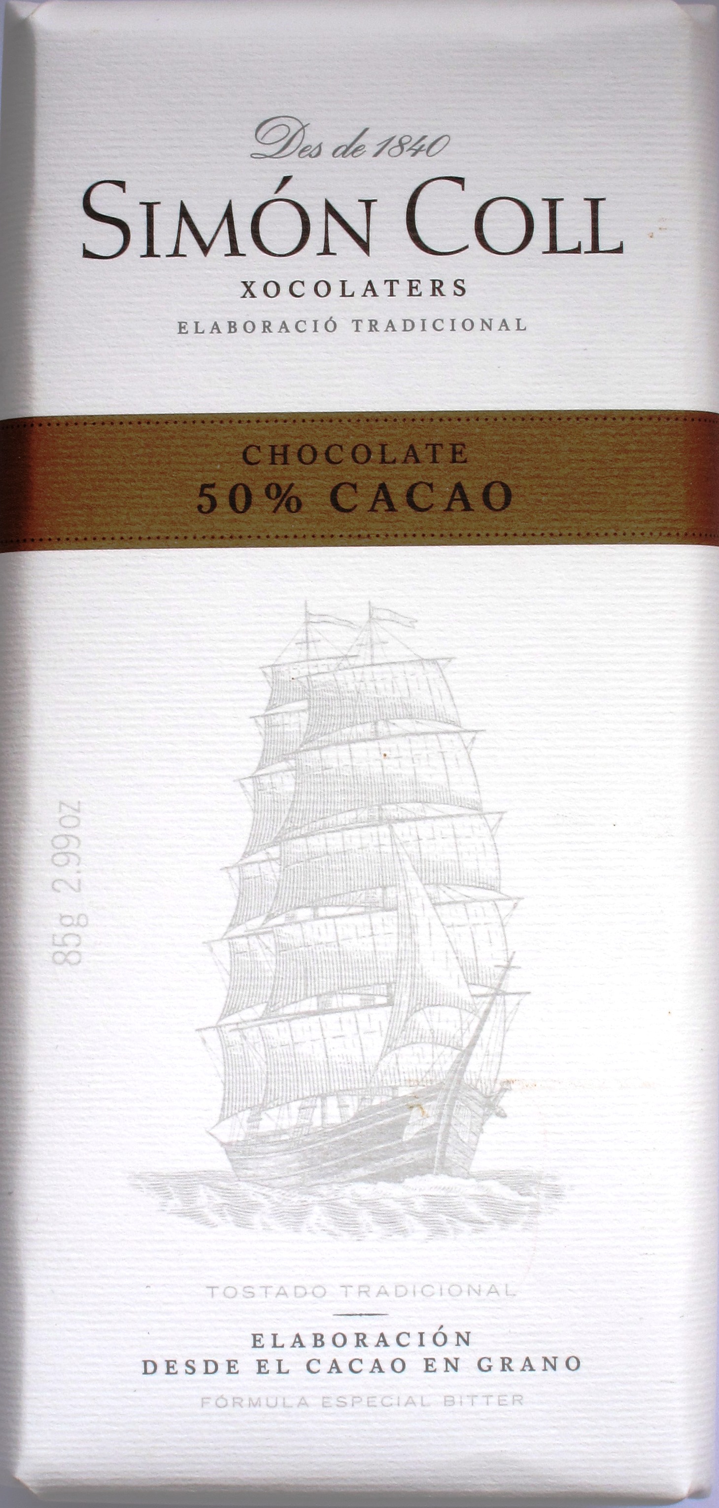 Simón Coll 50%-Schokolade 85g