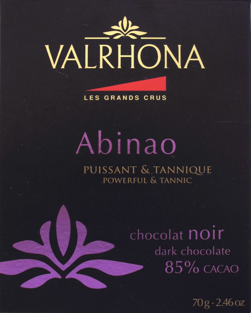 85%-Schokolade Valrona Abinao: Vorderseite