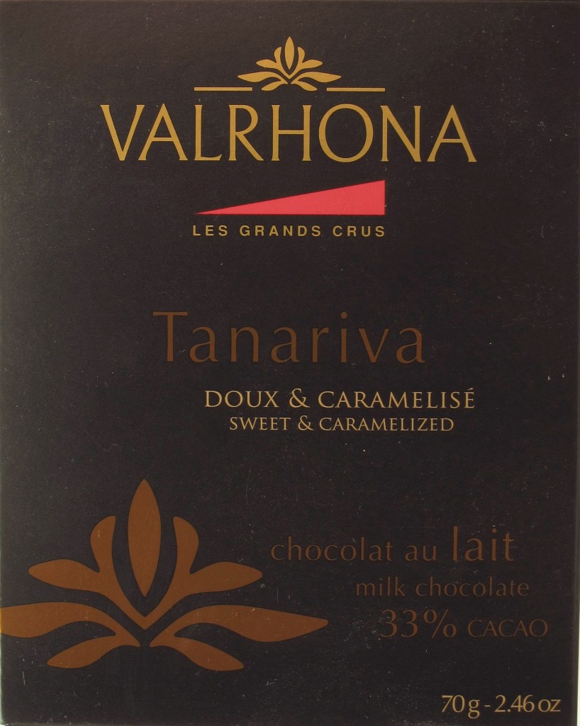 Valrhona Tanariva Milchschokolade Vorderseite