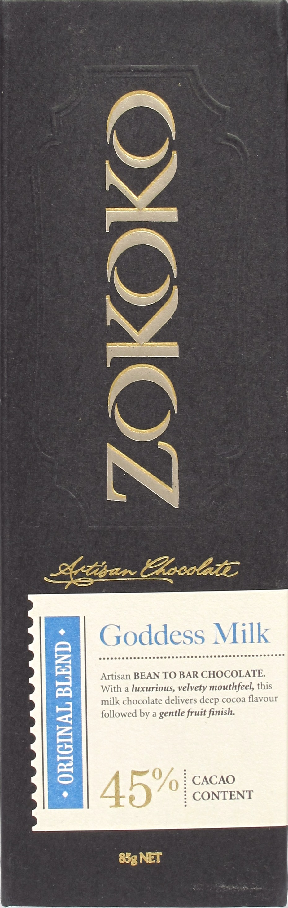 Cover der Zokoko-Milchschokolade "Goddess Milk"